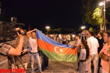 Ночной Баку отмечает финал «Евровидения-2012» (ФОТО)