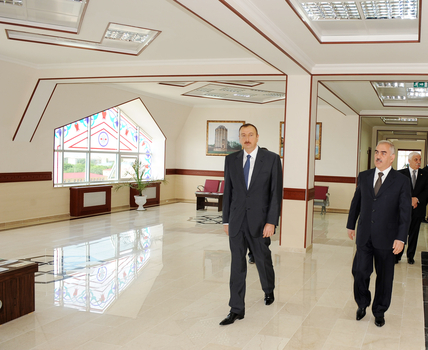 Президент Азербайджана принял участие в открытии Нахчыванской городской поликлиники (ФОТО)