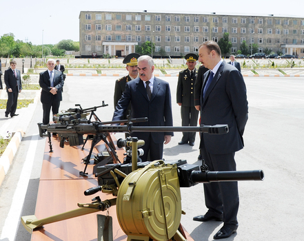 Ильхам Алиев принял участие в открытии здания штаба  воинской части в Кенгерлинском районе (ФОТО)
