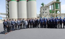 Ильхам Алиев принял участие в открытии Нахчыванского  цементного завода (ФОТО)