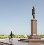 Ильхам Алиев в рамках визита в Нахчыванскую АР прибыл в Кенгерлинский район (ФОТО)