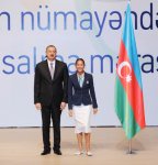 Azerbaijani President and his spouse attend seeing off ceremony of Olympic athletes (PHOTO) - Gallery Thumbnail