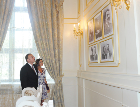 Президент Азербайджана и его супруга приняли участие в открытии Дворца счастья после капремонта (ФОТО)