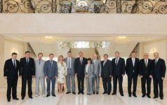 Azerbaijani President receives RF State Duma’s delegation - Gallery Thumbnail