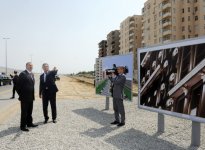 President Ilham Aliyev visits site of new park to be built in Sahil district of Garadagh region (PHOTO) - Gallery Thumbnail