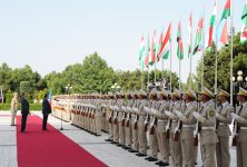 Tacikistan Prezidentinin rəsmi qarşılanma mərasimi keçirilib (FOTO)
