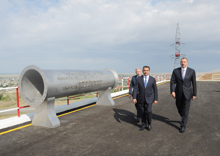 Azerbaijani President lays foundation stone for Shirvan-Mughan group water pipeline in Hajigabul (PHOTO)