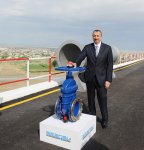Azerbaijani President lays foundation stone for Shirvan-Mughan group water pipeline in Hajigabul (PHOTO) - Gallery Thumbnail