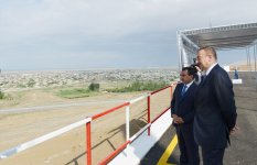 Azerbaijani President lays foundation stone for Shirvan-Mughan group water pipeline in Hajigabul (PHOTO)