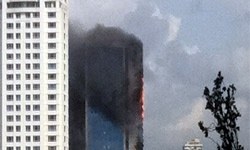 Крупный пожар произошел в одной из высоток Дубая