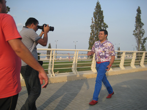 Певец из Москвы снял свой первый клип в Баку (видео-фото)