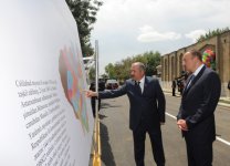 Президент Азербайджана принял участие в открытии дороги Джалилабад-Хамаргышлаг-Садатлы (ФОТО)