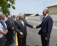 İlham Əliyev Cəlilabad-Hamarqışlaq-Sadatlı kəndlərararası avtomobil yolunun açılışında iştirak edib (FOTO)