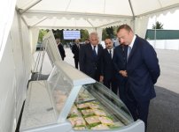 President Ilham Aliyev visits Jalilabad Broiler`s newly-reconstructed poultry meat production facility (PHOTO)