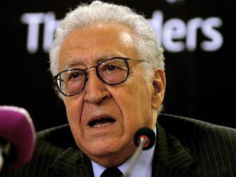Peace envoy Brahimi to visit Damascus on "difficult" mission