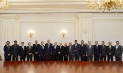 President Ilham Aliyev receives ambassadors and heads of diplomatic missions of Muslim countries in Azerbaijan (PHOTO)