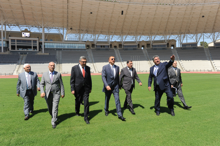 Президент Азербайджана принял участие в открытии  стадиона им. Тофика Бахрамова после капремонта (ФОТО)