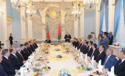 Belarus President hosts official dinner in honor of Azerbaijani counterpart (PHOTO)