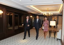 Azerbaijani President inaugurates Four Seasons Hotel Baku (PHOTO)