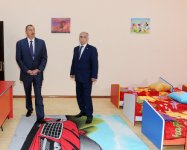 President Ilham Aliyev opens secondary school and kindergarten (PHOTO)