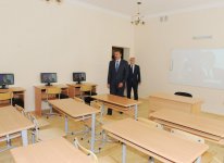 Azerbaijani President inspects Intellect school-lyceum and secondary school in Baku (PHOTO)