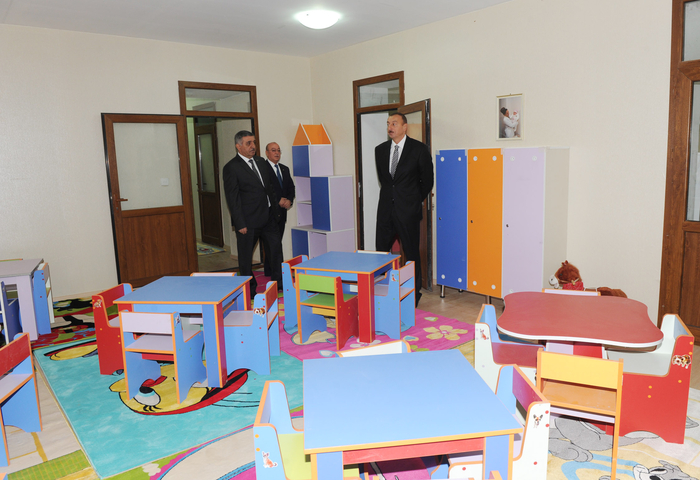 President Ilham Aliyev opens Gozbakhar village kindergarten (PHOTO)