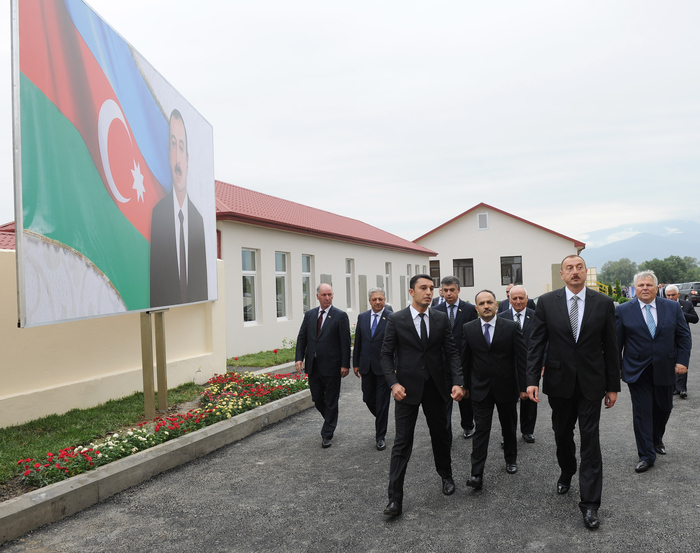 President Ilham Aliyev opens granary and mill complex in Shaki (PHOTO)