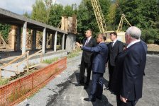President of Azerbaijan inspects construction work at Gabala Congress Center (PHOTO)