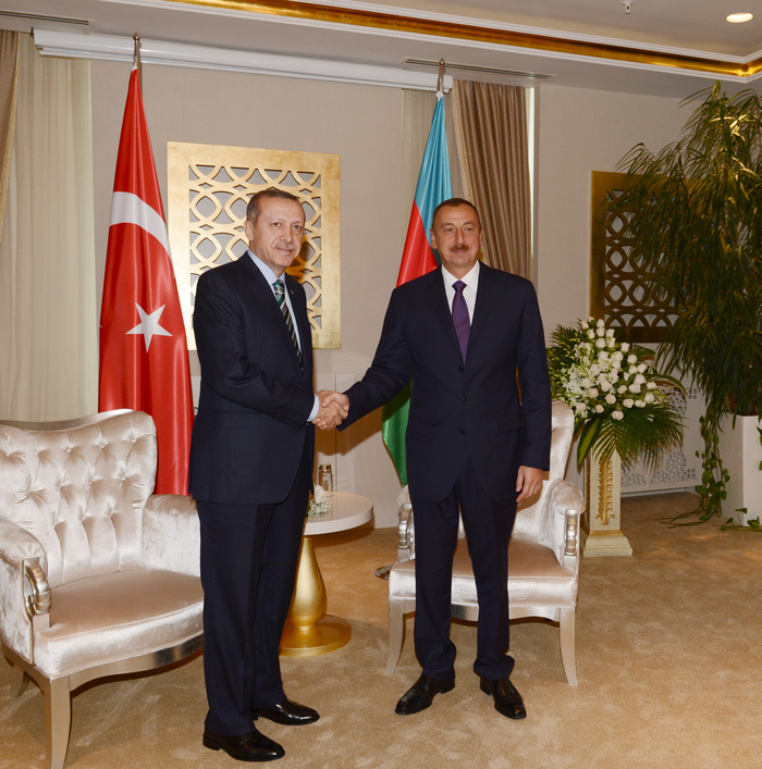 President of Azerbaijan and Prime Minister of Turkey meet one-on-one in Gabala (PHOTO)