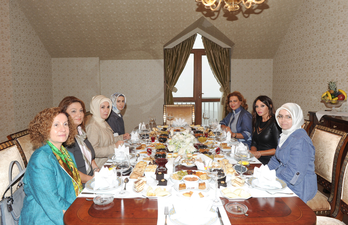 Azerbaijani first lady meets spouse of Turkish Prime Minister