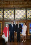 Azərbaycan Prezidenti və Türkiyənin Baş naziri Şəki Xan sarayı ilə tanış olublar (FOTO)