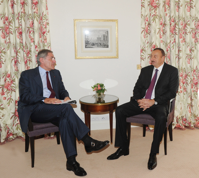 President Ilham Aliyev meets Chairman of Board and CEO of GDF Suez