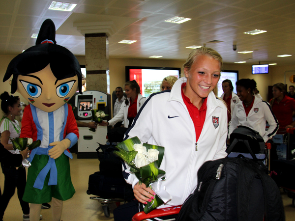 French and U.S. football teams arrive in Baku for FIFA U-17 Women's World Cup (PHOTO)