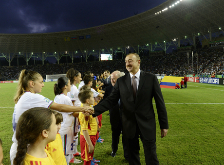 Azerbaijani President, First Lady participate in opening of FIFA U-17 Women's World Cup (PHOTO)