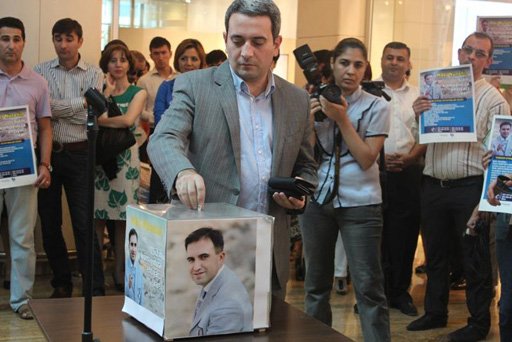 В Баку состоялась благотворительная акция в поддержку телеведущего Нурана Гусейнова (фото)