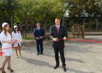 Azerbaijani President inaugurates newly reconstructed city polyclinic No 32 in Alat settlement (PHOTO)