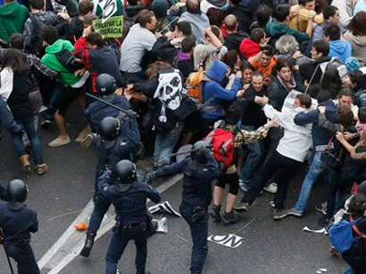 Spanish police criticized over Madrid clashes
