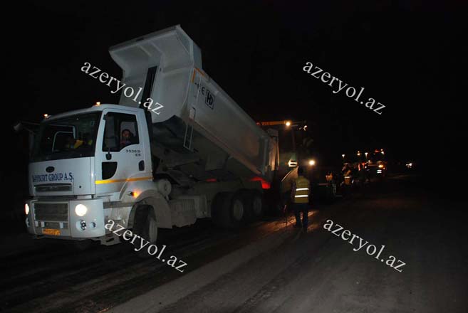Bərdə-İstisu avtomobil yolunun Bərdə-Tərtər hissəsinin əsaslı təmiri davam etdirilir (FOTO) (VİDEO)