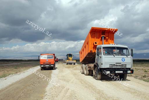Şamaxı-Padar avtomobil yolu yenidən qurulur (FOTO) - Gallery Image