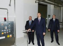 Prezident İlham Əliyev Tərtərdə süd emalı zavodunun açılışında iştirak edib (FOTO)