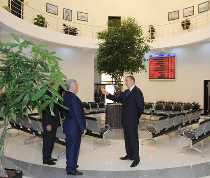 Prezident İlham Əliyev Yevlax şəhər avtovağzal kompleksinin açılışında iştirak edib (FOTO)