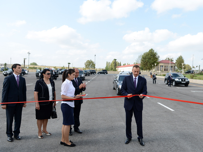 Azərbaycan Prezidenti Bərdədə Qəhrəmanlar parkının açılışında iştirak edib (FOTO)