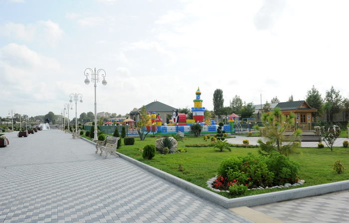Azərbaycan Prezidenti Bərdədə Qəhrəmanlar parkının açılışında iştirak edib (FOTO) - Gallery Image