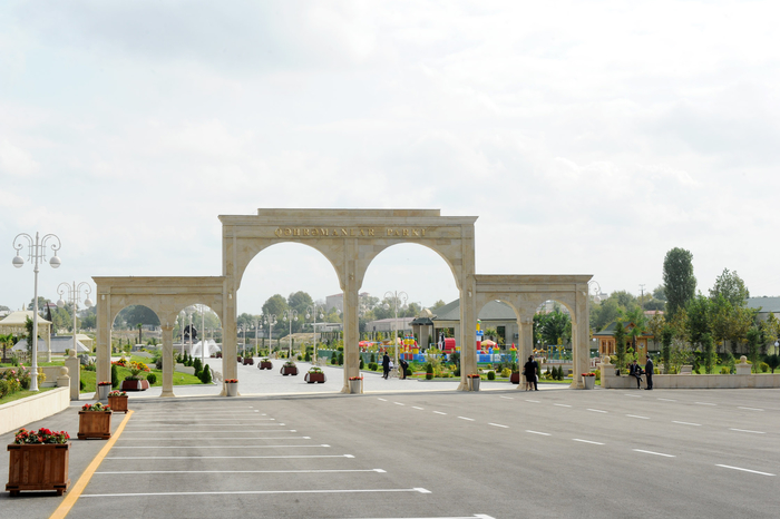 Президент Ильхам Алиев открыл Парк Героев в Барде (ФОТО)