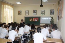 Учащиеся бакинской гимназии подготовили презентацию, посвященную Бородинскому сражению (фото)