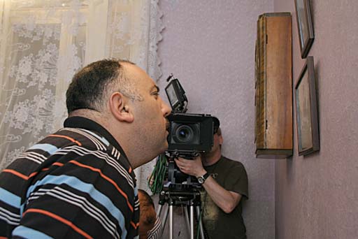 Специалисты "Мосфильма" снимают картину с участием Сархана Сархана и Бахрама Багирзаде (фото)