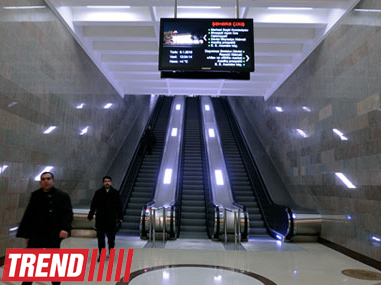 Bakı Metropoliteninin "Sahil" stansiyasında eskalatorların hərəkət sürəti azaldılıb