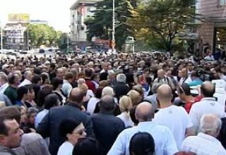 Protests against Khudoni power plant construction in Georgia’s capital