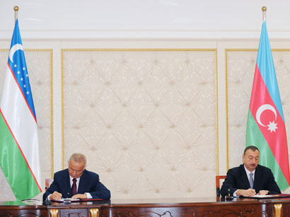 Azerbaijan, Uzbekistan sign bilateral documents