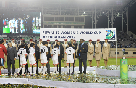 Azerbaijani President watched FIFA U-17 Women`s World Cup final game (PHOTO)